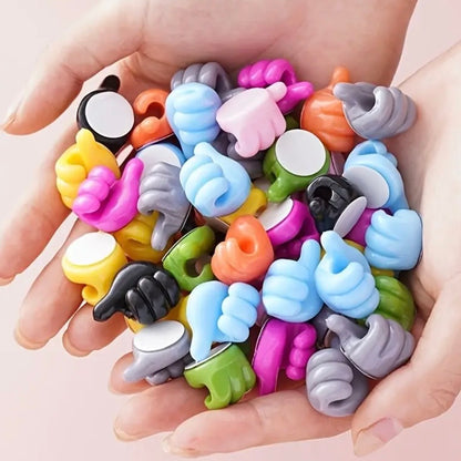 Yüksek Kaliteli Parlatılmış Plastik Başparmak Duvar Askısı 10 Adet